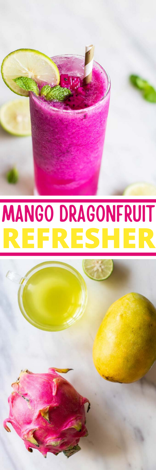 Mango Dragonfruit Refresher healthy drink