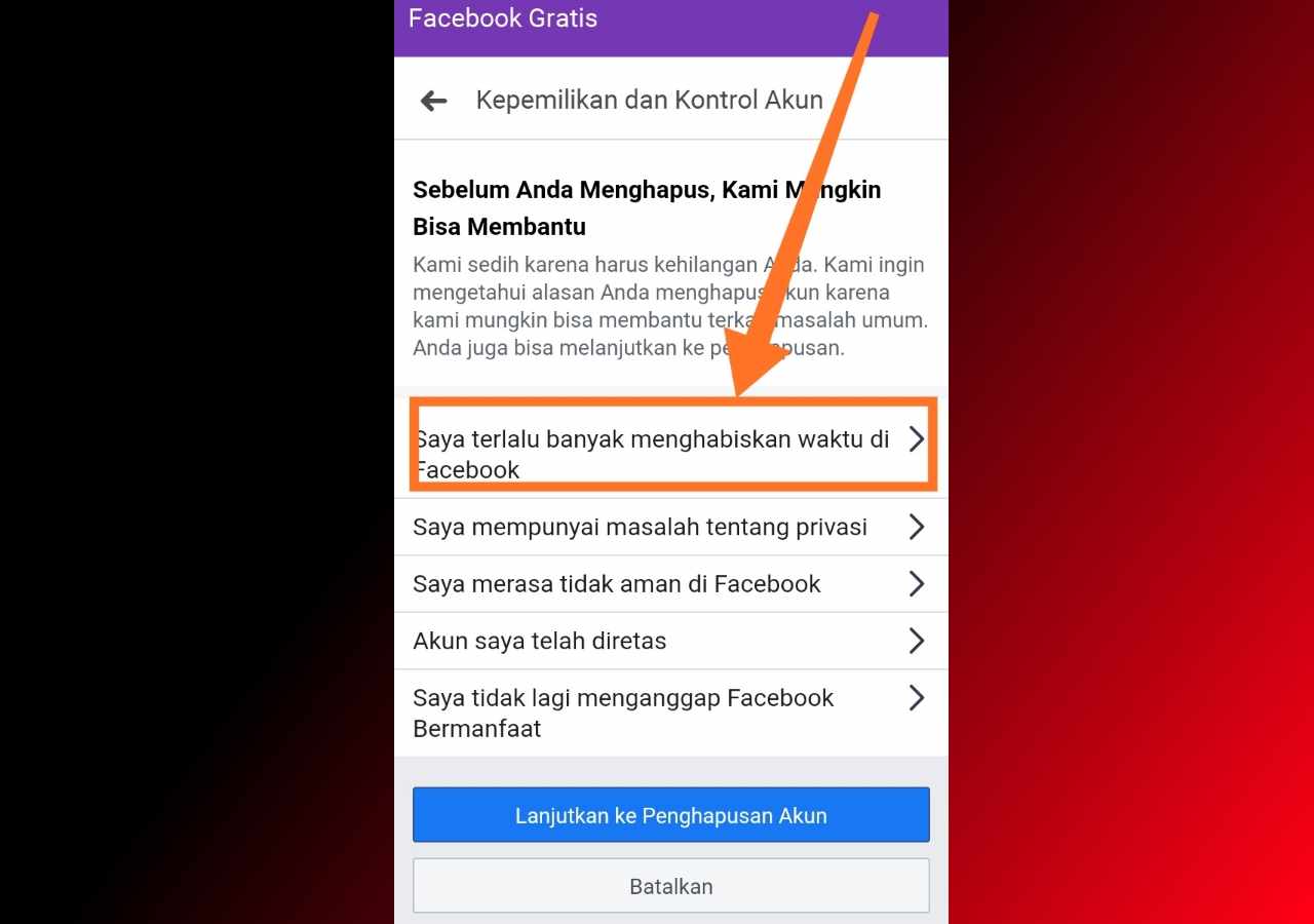 Cara blokir fb sendiri tanpa menunggu 14 hari