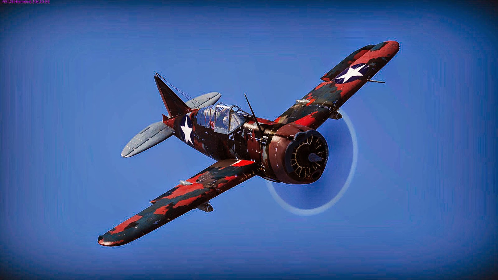 Brewster F2A Buffalo - Red Wolf Skin