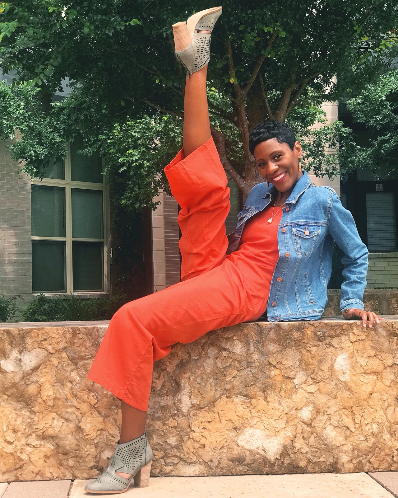 The Perfect Orange Jumpsuit For Dancers In The Summertime The Perfect Orange Jumpsuit For Dancers In The Summertime