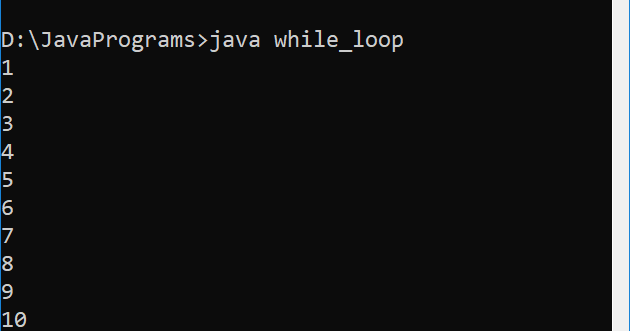 Java (While loop)