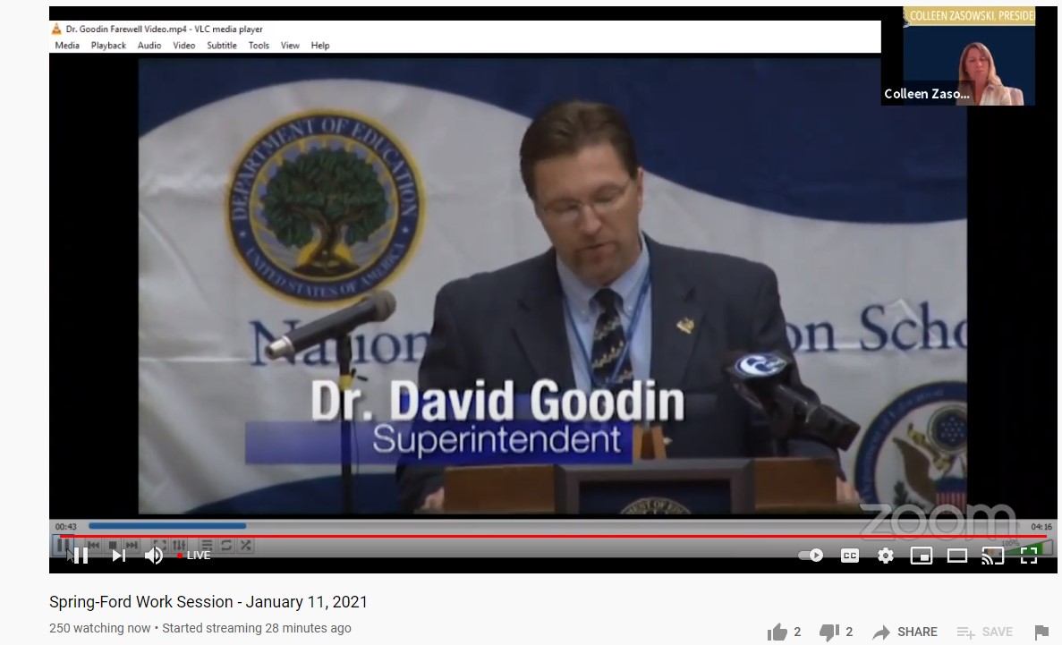 Digital Notebook SpringFord Says Goodbye to Dr. David Goodin