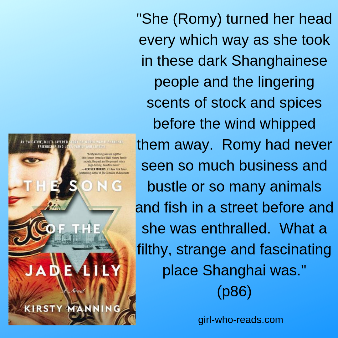 The Song of the Jade Lily by Kirsty Manning a Review Girl Who Reads