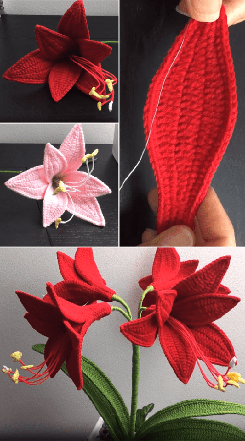 Crochet Amaryllis Flower - Tutorial
