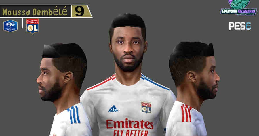 ultigamerz: PES 6 Moussa Dembélé (OL Lyon) Face