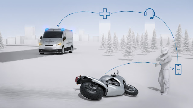 Assistência de emergência mais rápida: Bosch introduz chamadas de emergência automáticas em motociclos