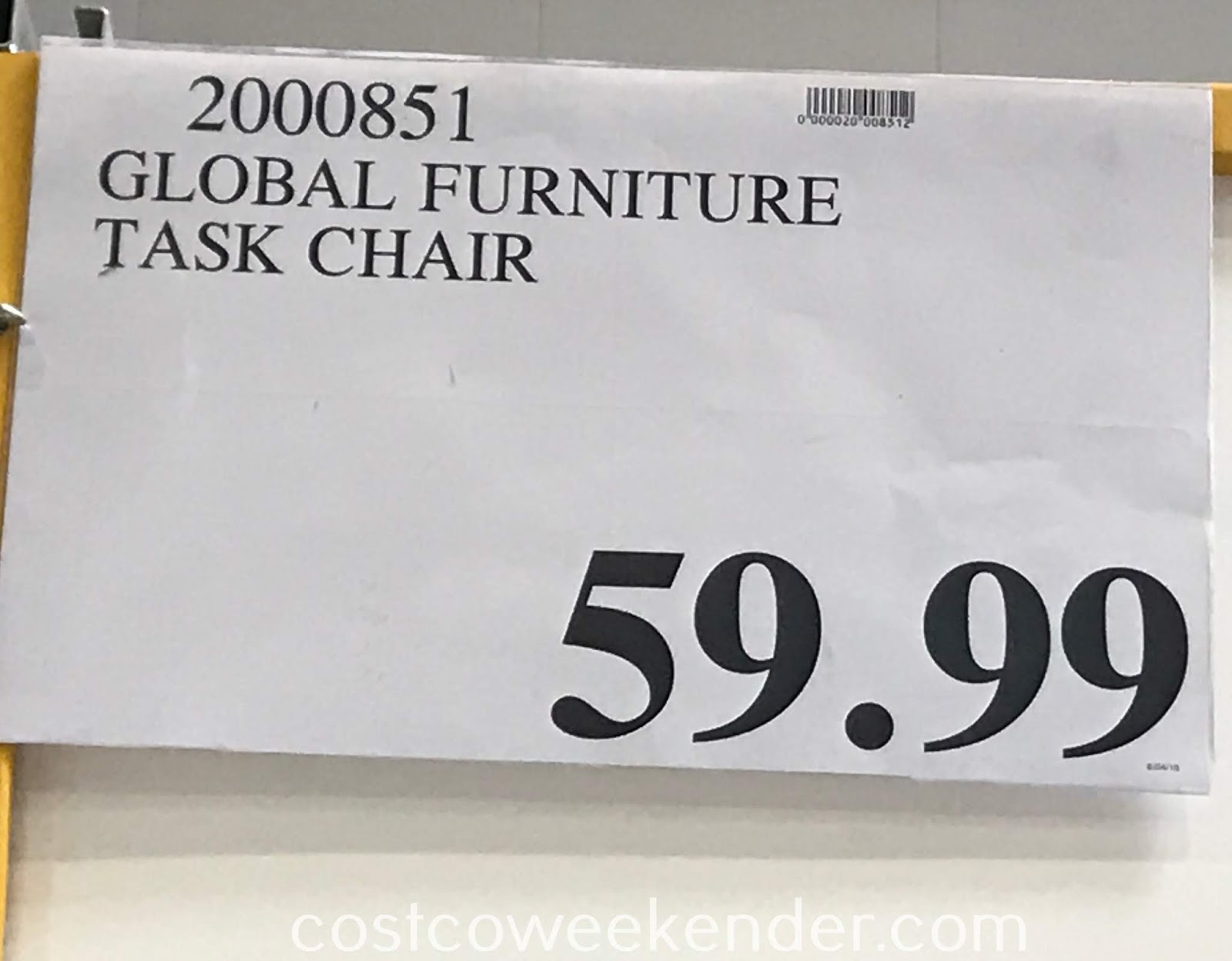 Global Furniture Task Chair Costco Weekender