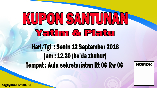 kosongenam contoh kupon santunan anak yatim