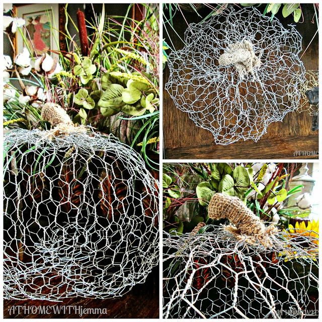 How To Make A Pumpkin Out Of Chicken Wire At Home with Jemma