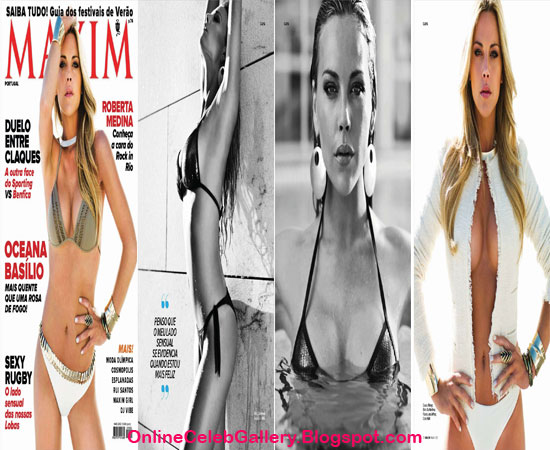Oceana Basilio: May 2012 Cover Shoot of Maxim Portugal