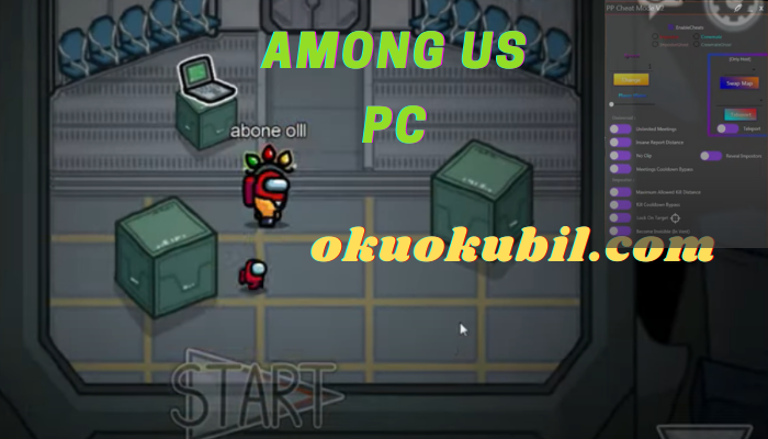 Among Us PC PP Cheat Menü v2 Hack Işınlanma, Hızlı Gitme İndir Aralık