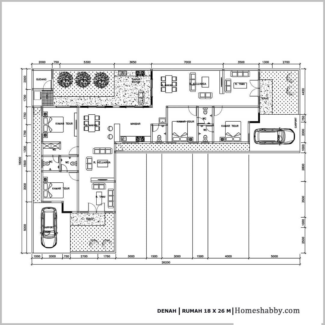 Gambar Rumah Leter L di Kampung - Eminence Solutions