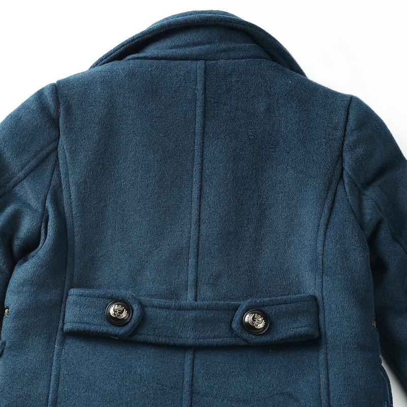 Áo Khoác Thu Đông Trẻ Em Dạ Tay Dài Phối Dây Kéo - BCOBI 157281 8 9 27