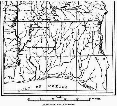 Alabama Indian Mounds Map