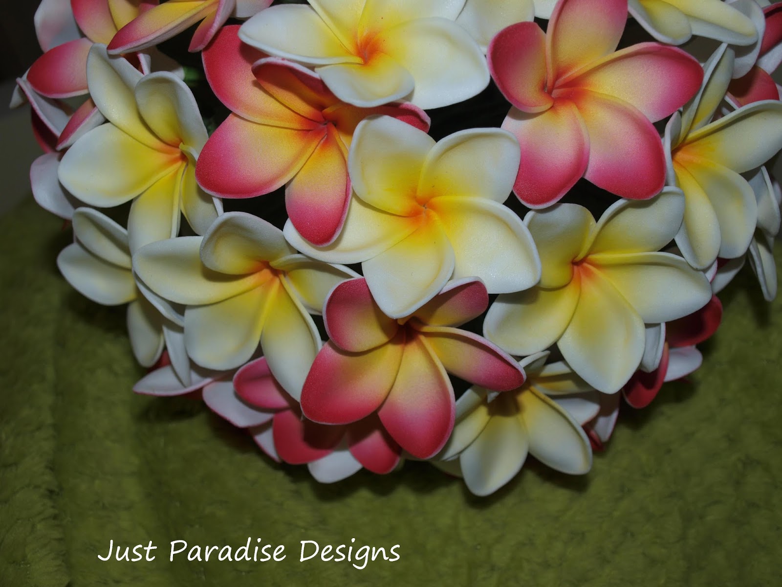 Just Paradise Designs Stunning Frangipani Wedding Flowers Tropical