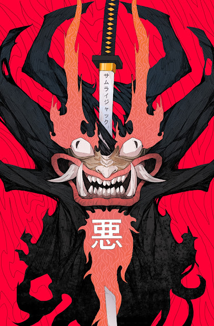 Anime Poster Samurai Jack Vs Aku Cartoon Art Poster India  Ubuy