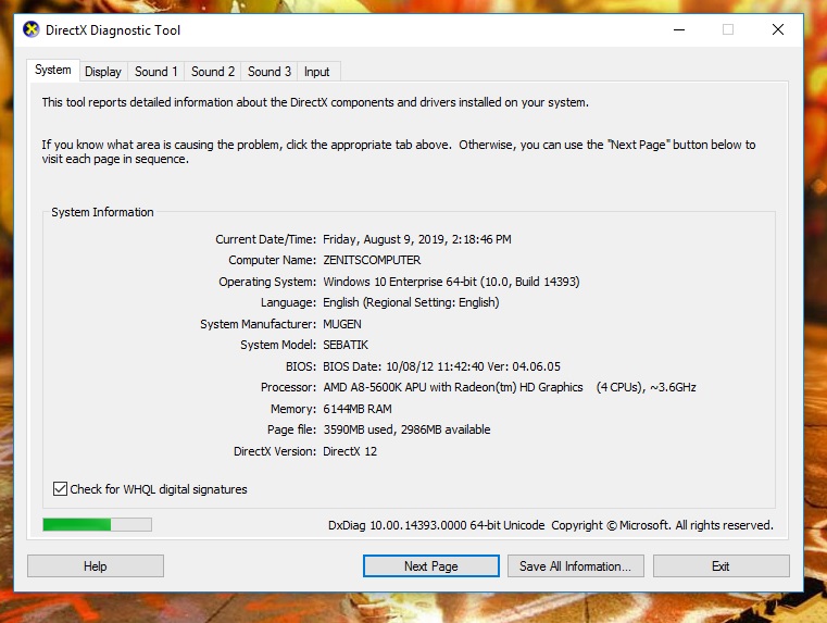 dxdiag windows 10 free download dxdiag windows 10 free download