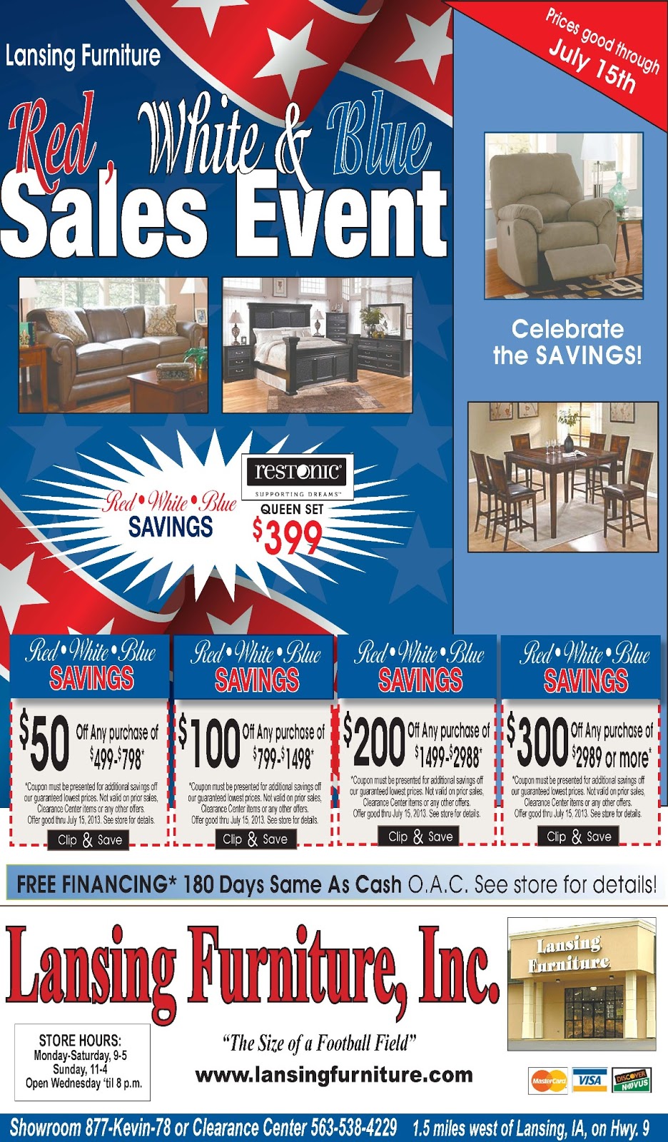Lansing Furniture Blog Lansing Furniture New Promotion Red, White