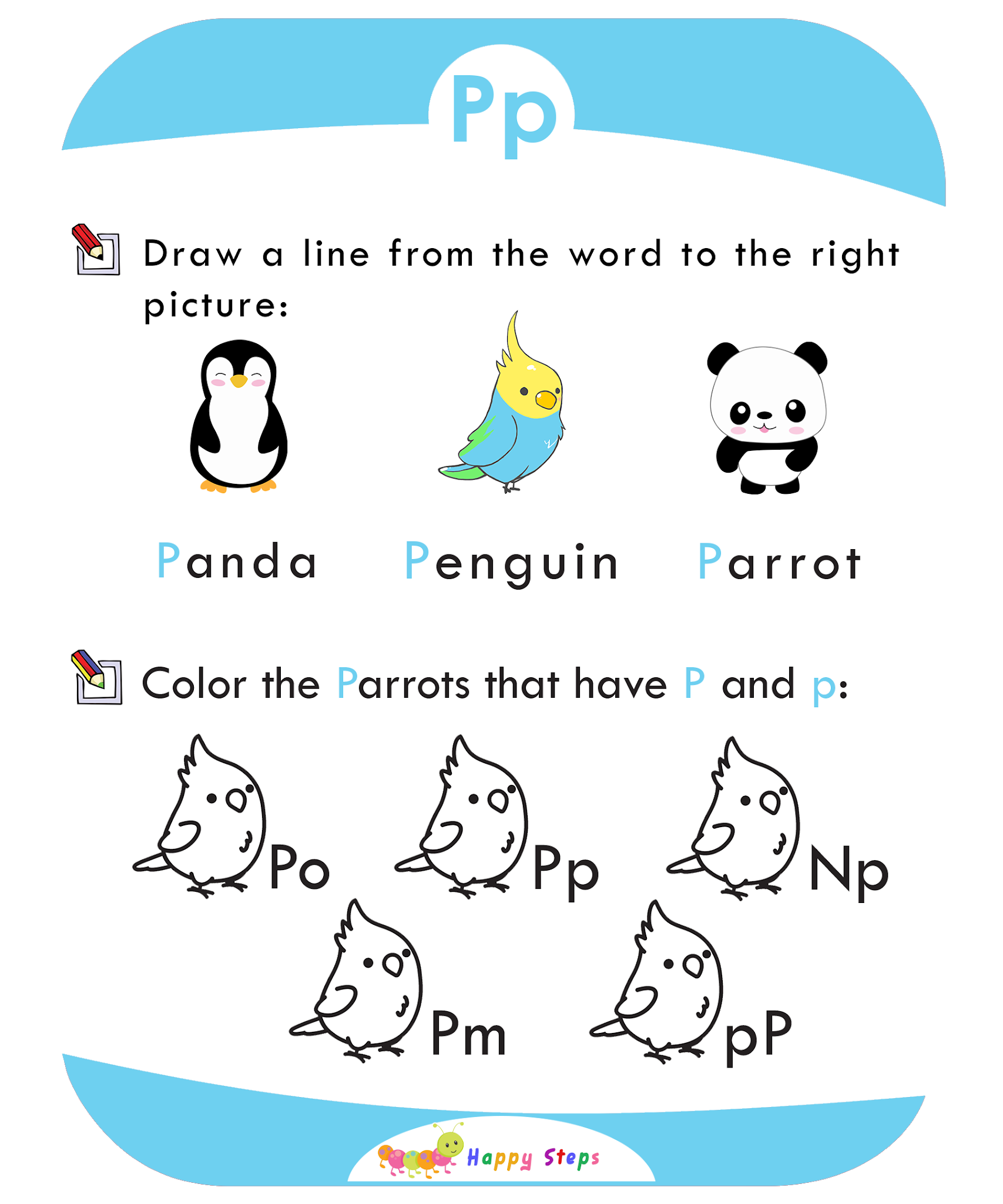 Activity Worksheet -1 Letter P