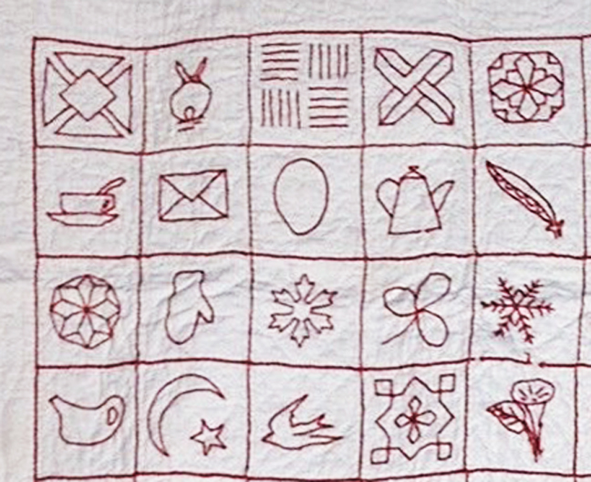 Civil War Quilts Symbolism in Red Work Quilts