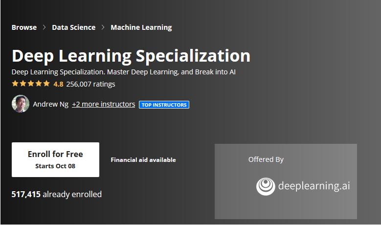 coursera deep learning