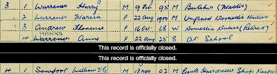 1939 Register, Glamorganshire, Wales, RG 101, piece 7260E, image 002, line 6, 118 Caerphilly Road, Cardiff, Glamorganshire, Harry Warrener.