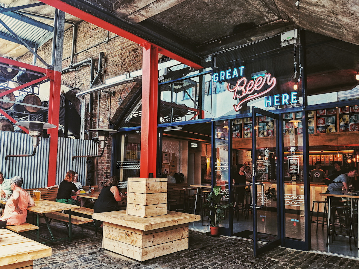 Camden Town brewery's bar in Kentish Town