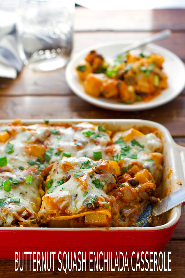 BUTTERNUT SQUASH ENCHILADA CASSEROLE