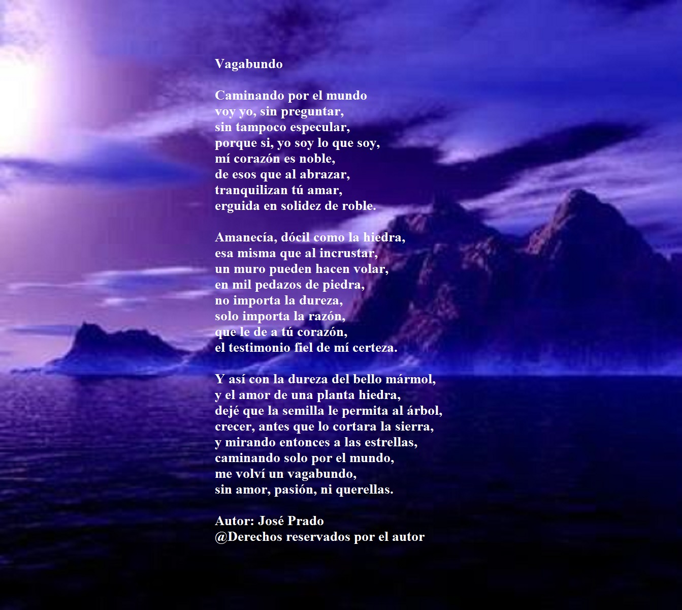 Poemas de amor para ti Vagabundo