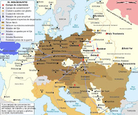 Map of German concentration camps of World War II worldwartwo.filminspector.com