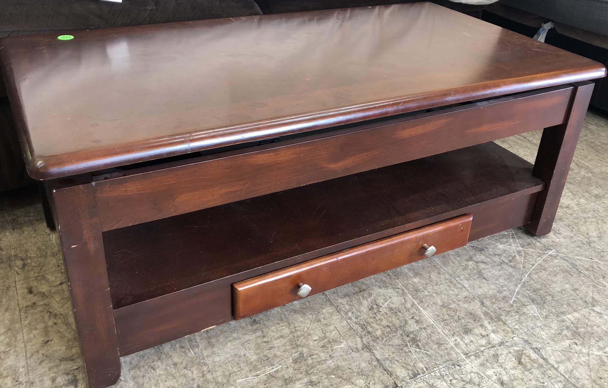 Uhuru Furniture & Collectibles REDUCED Coffee Table w/ Lower Shelf & 1