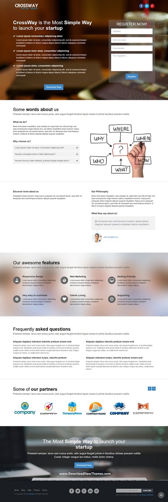 Startup Landing Page Template 