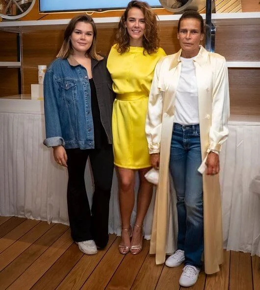 Princess Stephanie of Monaco, Pauline Ducruet and Camille Gottlieb attended the opening of the pop-up store of the fashion brand Alter