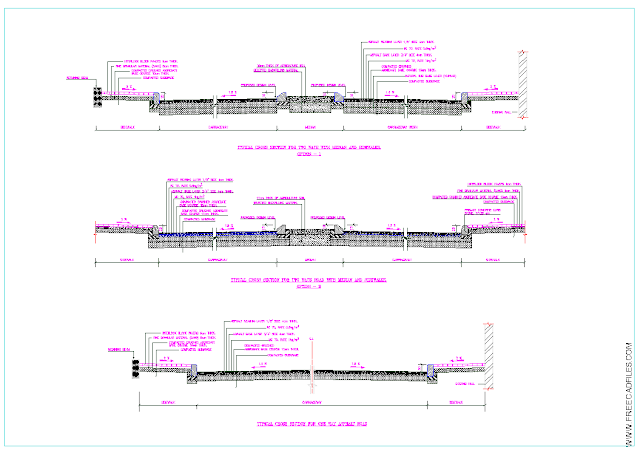 Road Pavement Details [DWG]