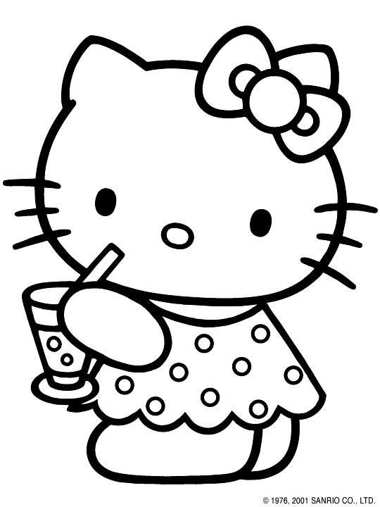 coloring pages for girls of hello kitty - photo #28