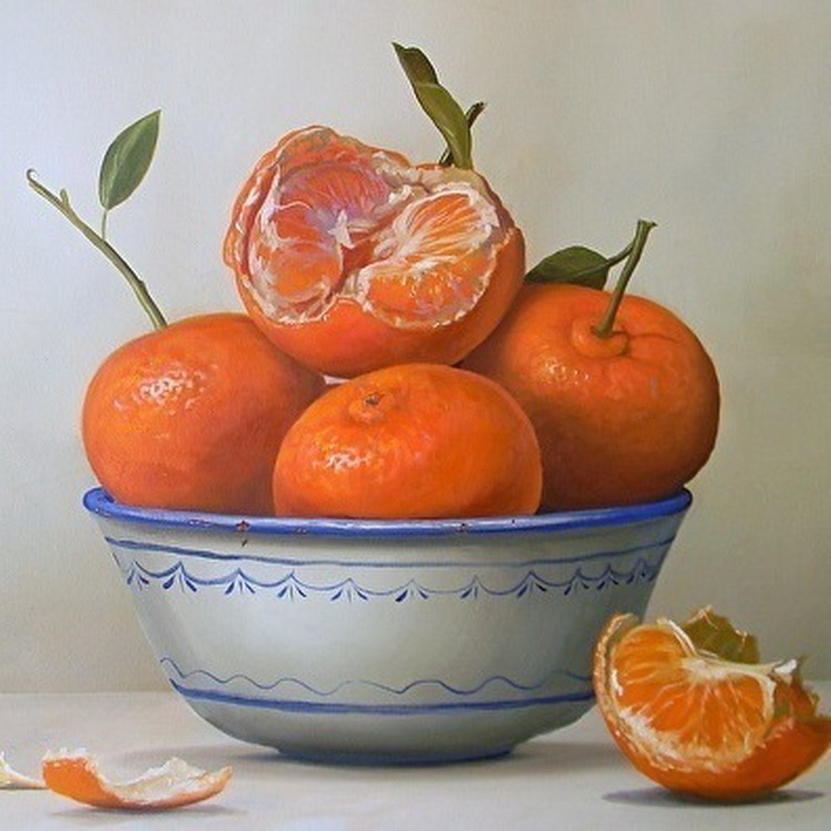 EL ARTE Y ACTIVIDAD CULTURAL: Cuadros de frutas en pintura que impresiona,  Raúl Prado Lozano