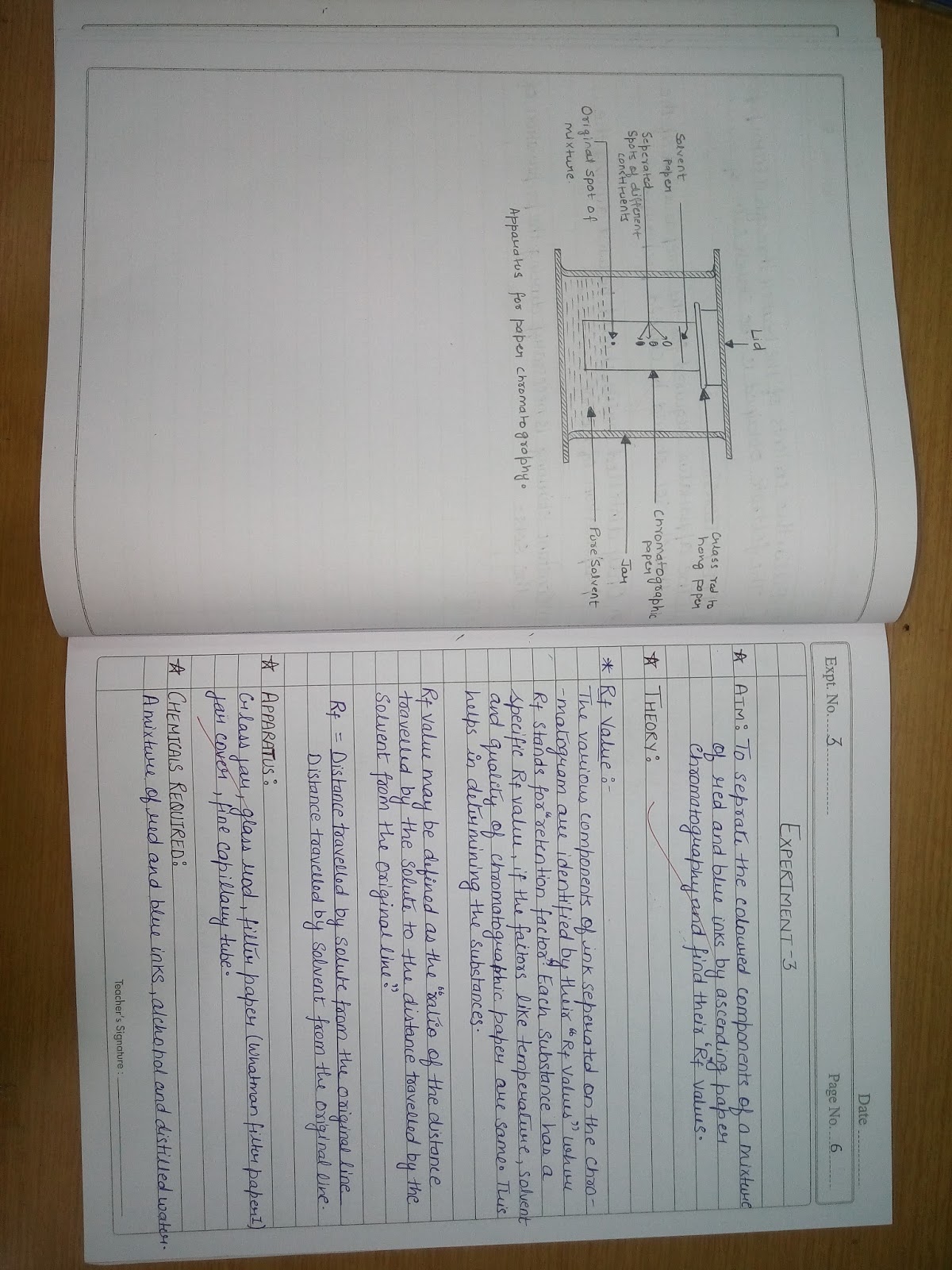 To Seperate the coloured components of Red / Blue ink using Paper