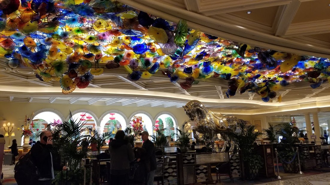 Chihuly ceiling at Bellagio Las Vegas