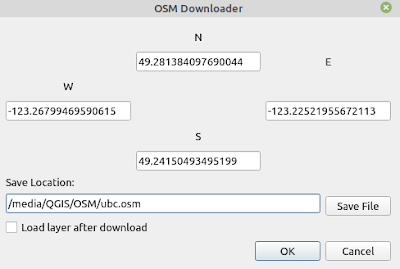 OSMDownloader extent area