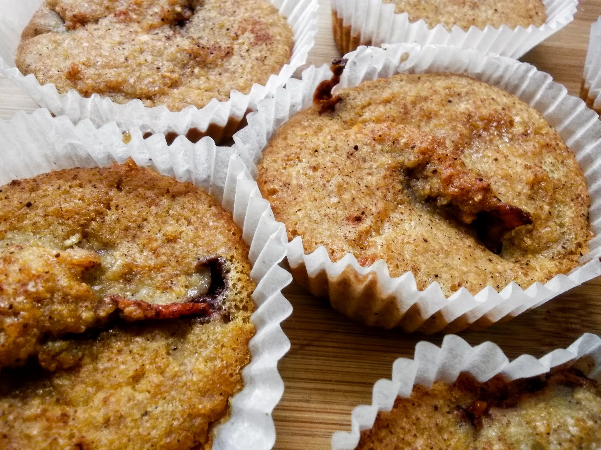 Äppelkake muffins / äppelkaka utan vetemjöl, socker och mjölk