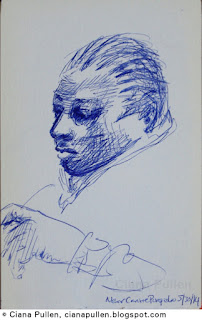 Sketch of a Man in Paris, by Ciana Pullen