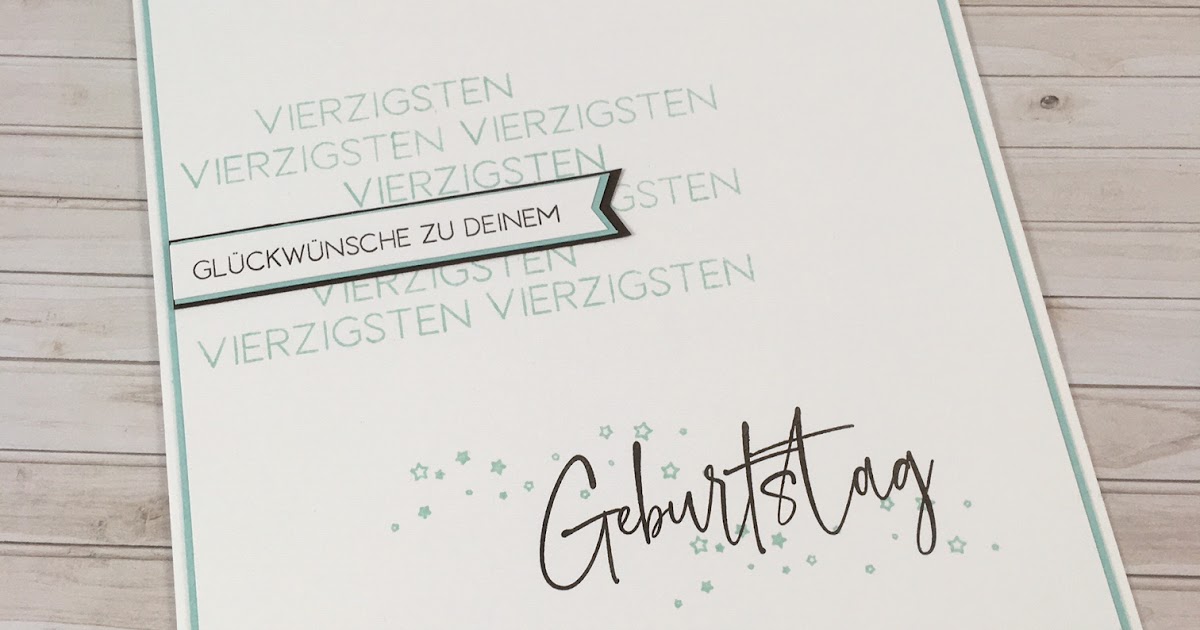 Stempelduett: Eine runde Zahl