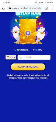 cara daftar dari aplikasi mucho android