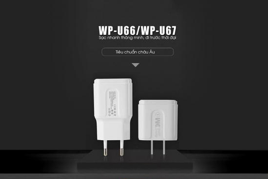 Củ sạc 2 cổng USB Remax WP-U67 Củ sạc 2 cổng USB Remax WP-U67