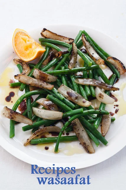 Green Beans with Charred Onions