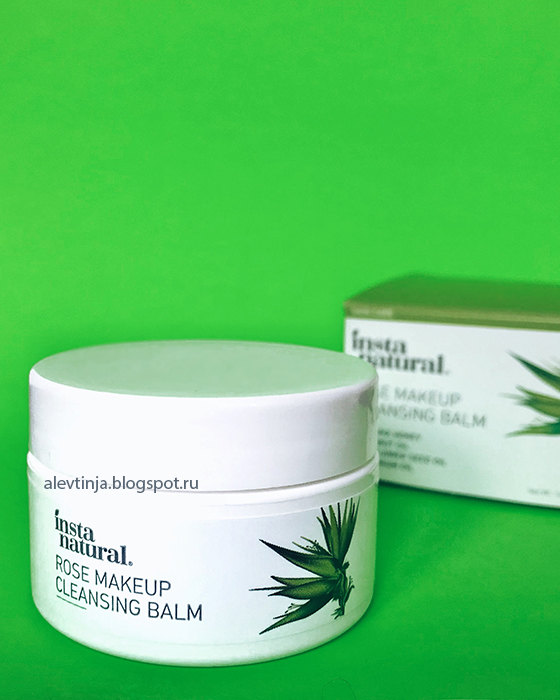 Мои покупки Новинка! InstaNatural, Rose Makeup Cleansing Balm, Hydrating