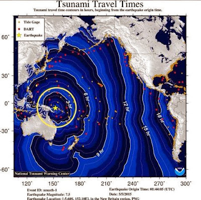 Alerta de tsunami 05 de Mayo 2015