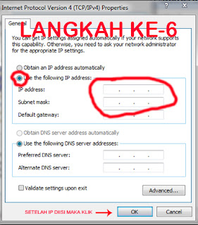 cara seting IP Address
