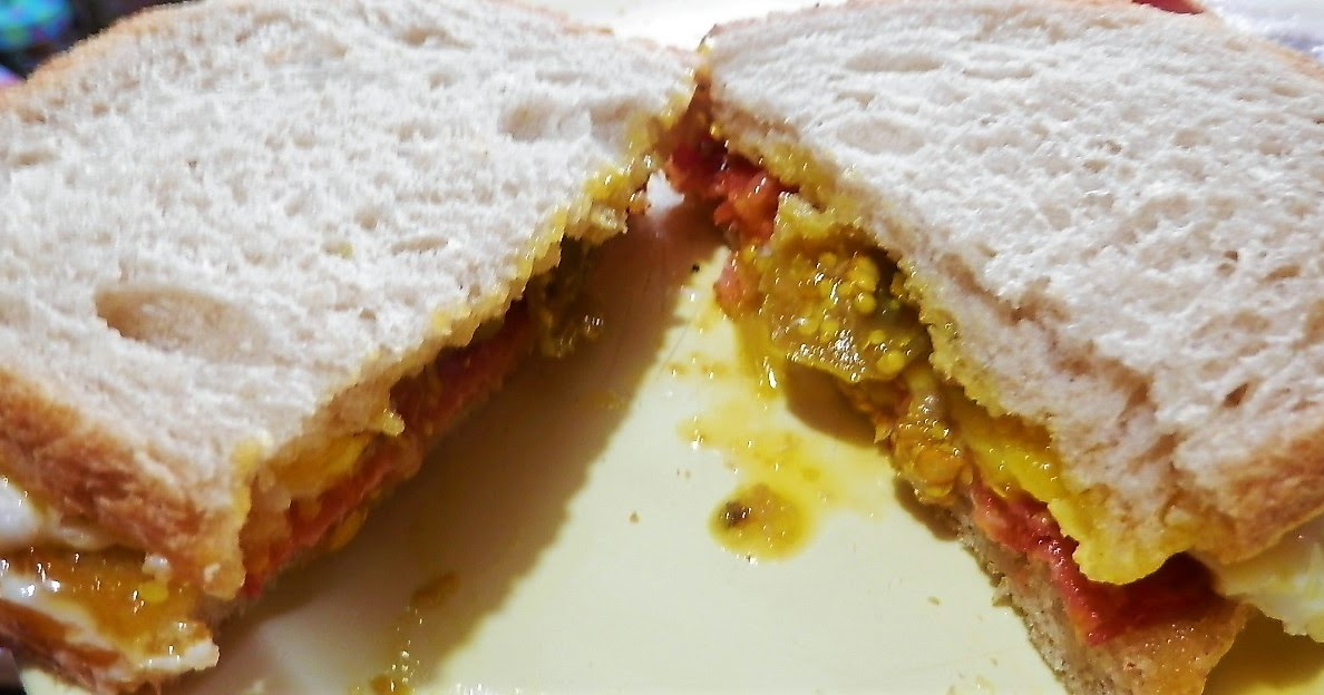 The Left Chapter The Sputnik Salami and Fried Egg Sandwich w. Green