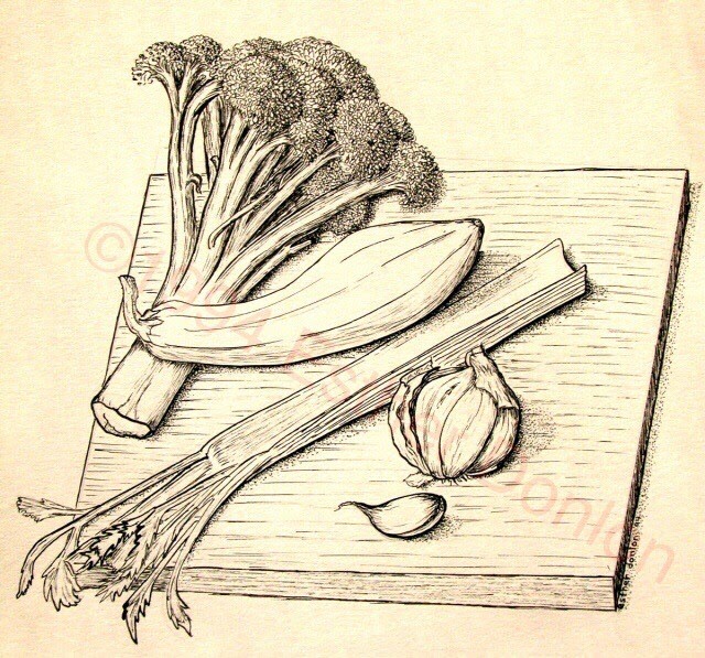 donlon's art Vegetable Still Life 1